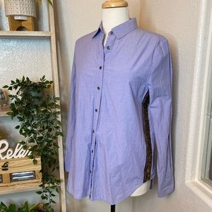 J Crew button down long sleeves tee top